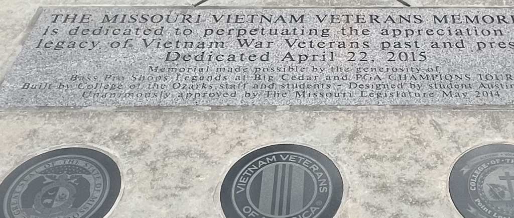 THE MISSOURI VIETNAM VETERANS MEMORIAL STONE