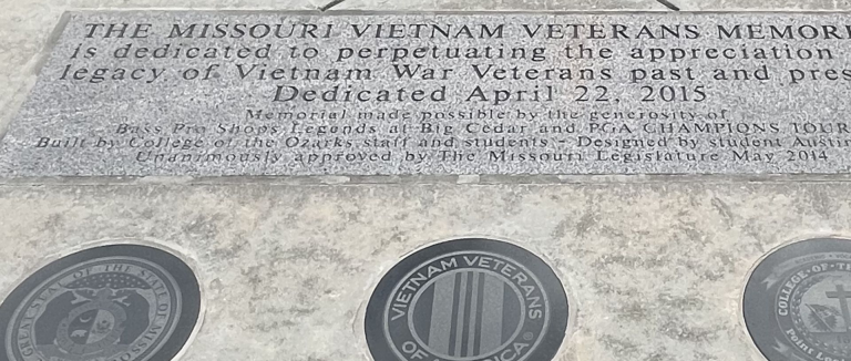 THE MISSOURI VIETNAM VETERANS MEMORIAL STONE