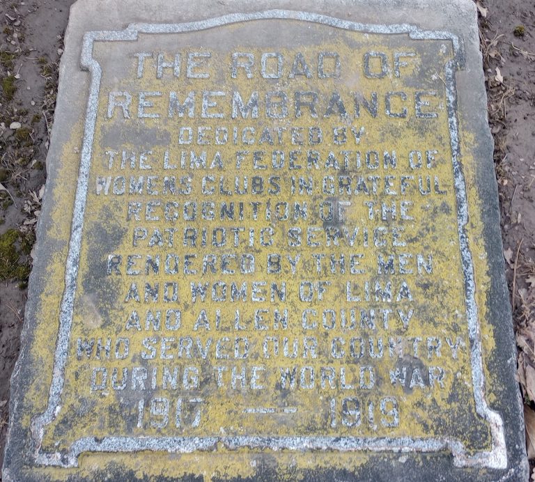 THE ROAD OF REMEMBRANCE WAR MEMORIAL PLAQUE