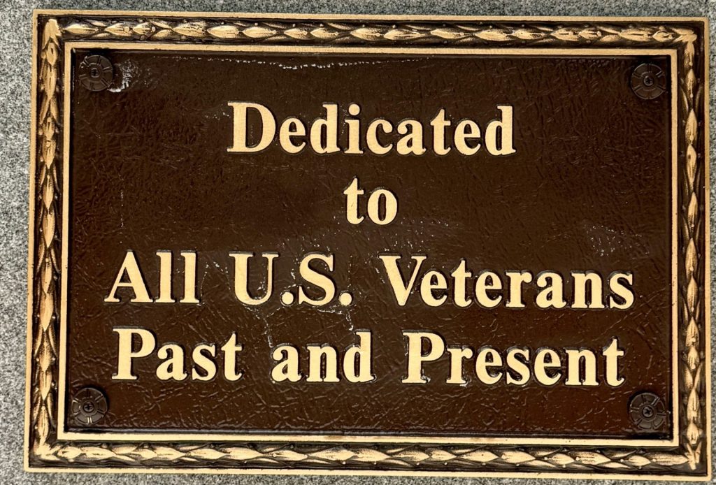 THE VILLAGES ALL U.S. VETERANS MEMORIAL PLAQUE
