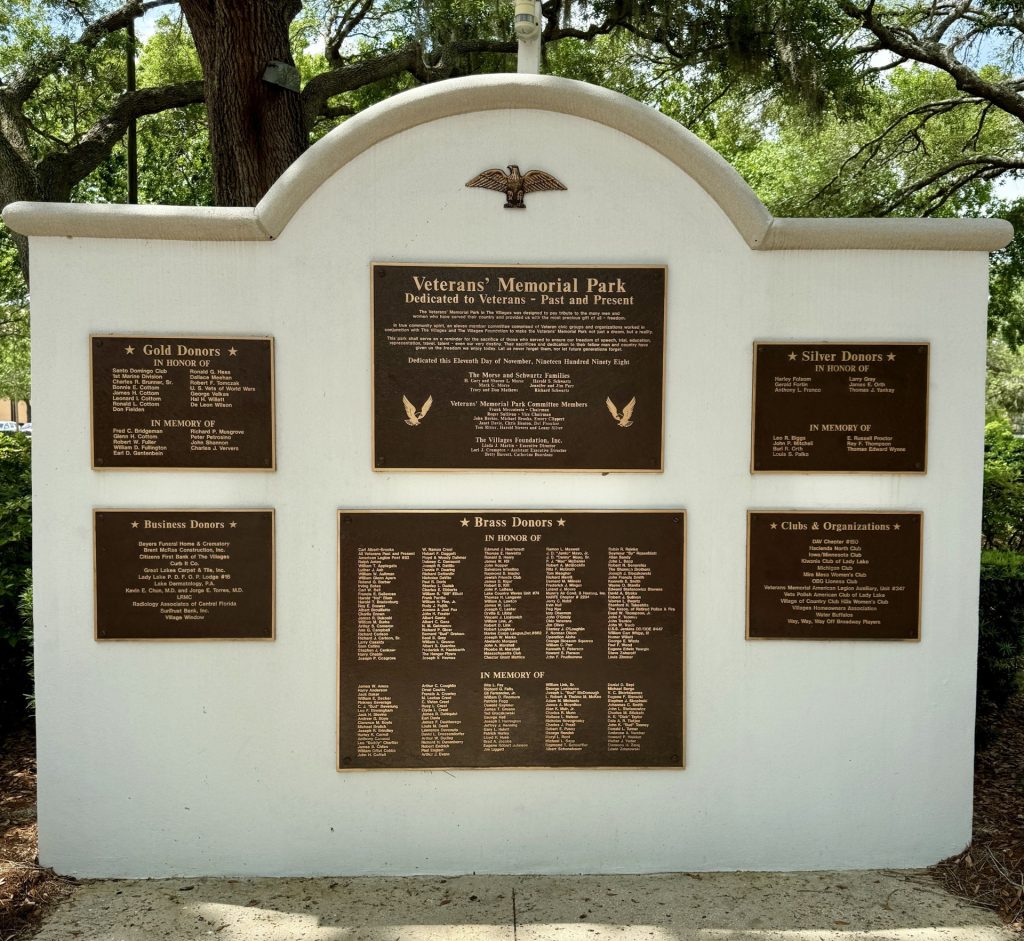 THE VILLAGES VETERAN’S MEMORIAL PARK