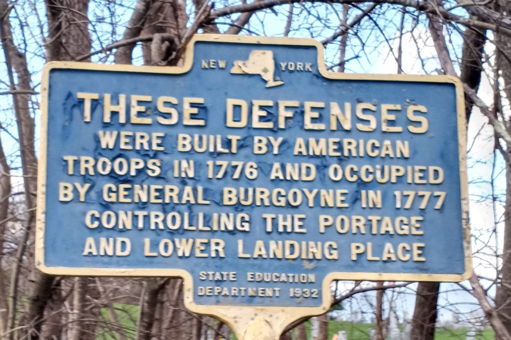 THESE DEFENSES REVOLUTIONARY WAR MEMORIAL MARKER