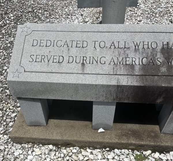 TO ALL WHO HAVE SERVED DURING AMERICAS WARS MEMORIAL BENCH