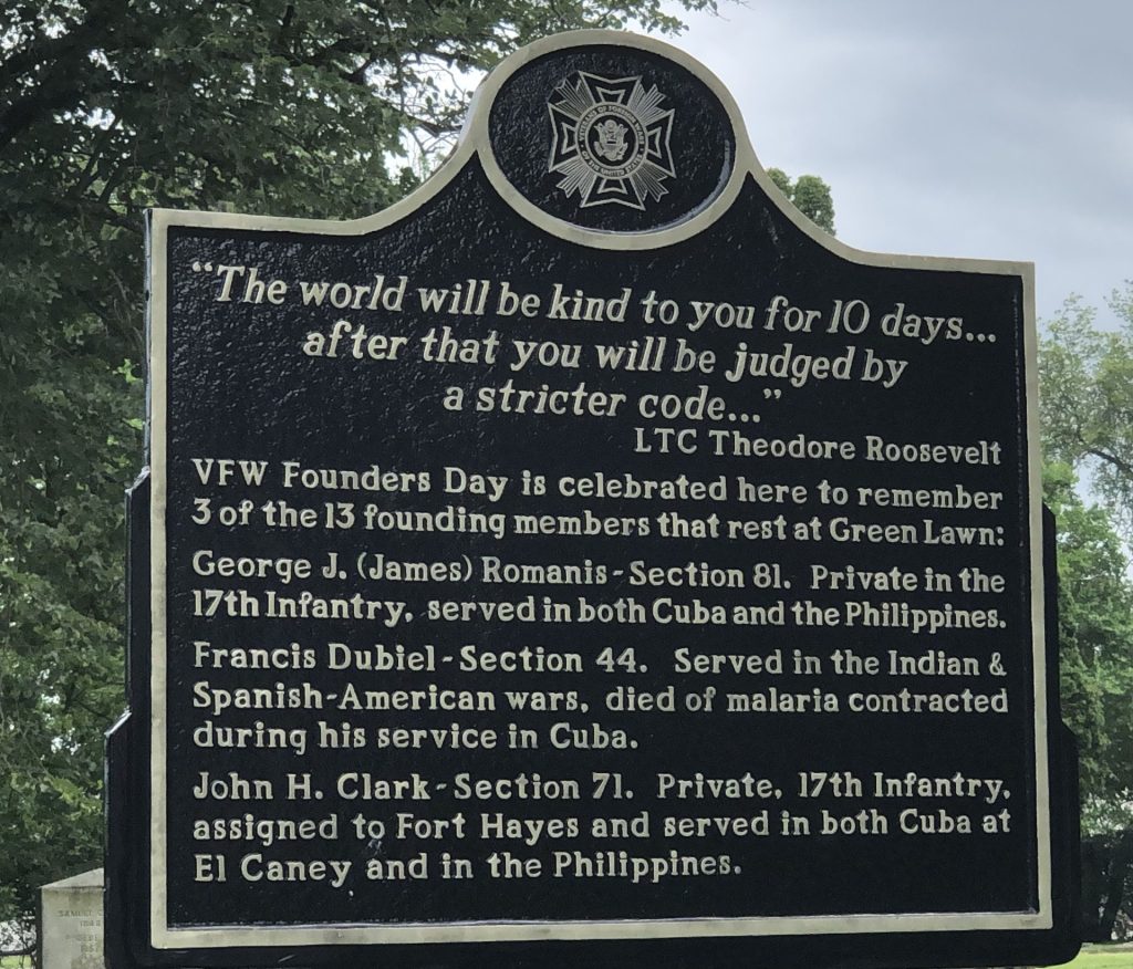 “TO PROMOTE IN ALL WAYS” WAR MEMORIAL MARKER BACK