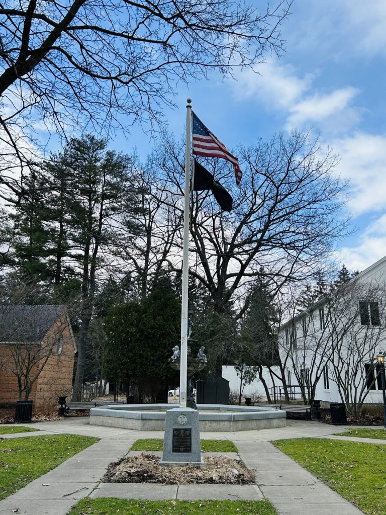 TOWN OF DRYDEN 2ND WORLD WAR MEMORIAL FLAGPOLE