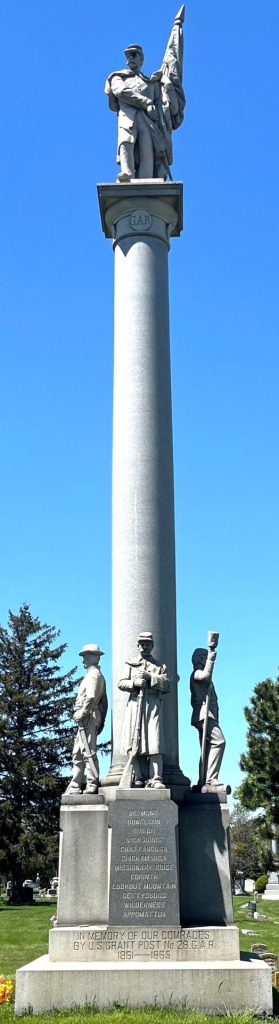 U.S. GRANT POST NO. 28, G.A.R. WAR MEMORIAL