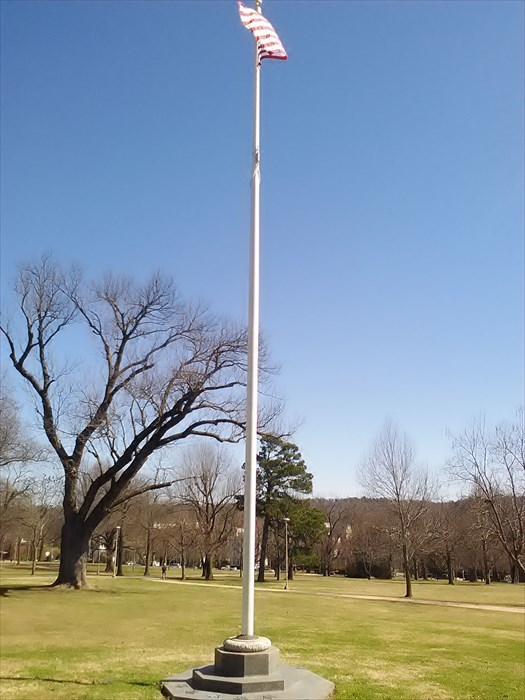 University of Arkansas Veterans and 9/11 Memorial Flagpole