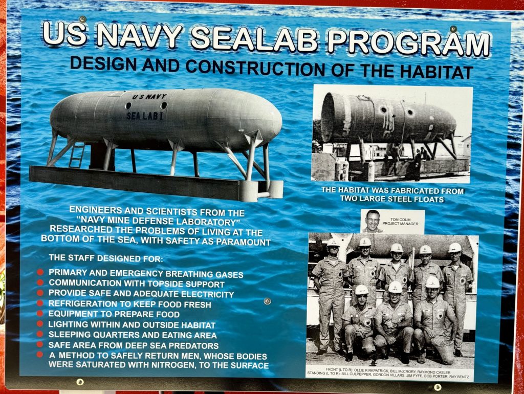 US NAVY SEALAB PROGRAM MEMORIAL PLAQUE