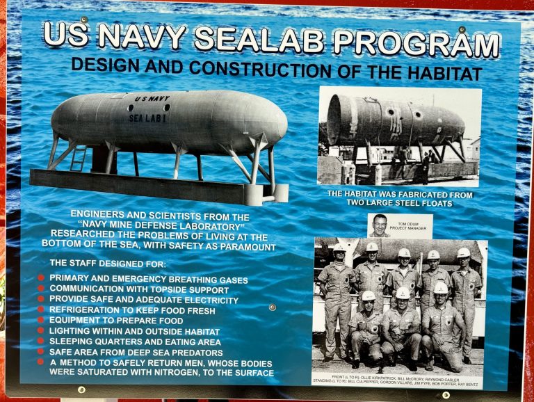 US NAVY SEALAB PROGRAM MEMORIAL PLAQUE