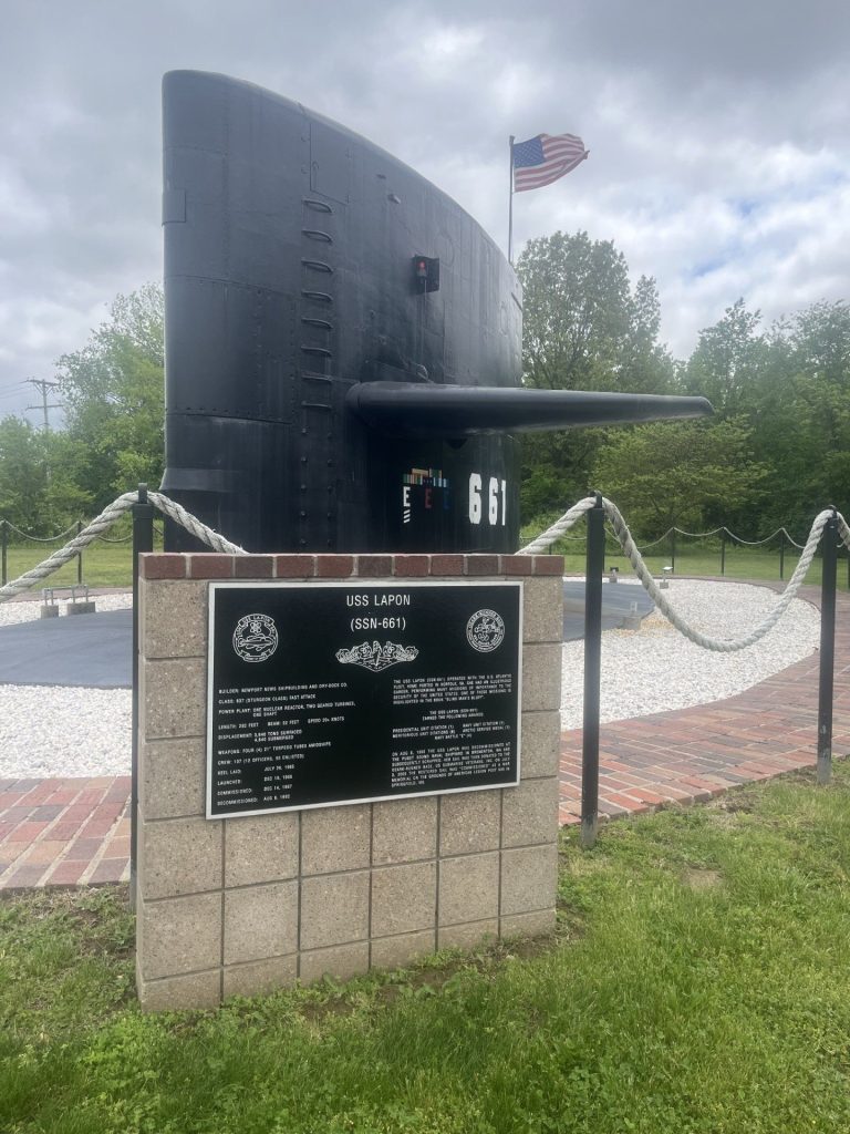 USS LAPON MEMORIAL SUBMARINE CONNING TOWER