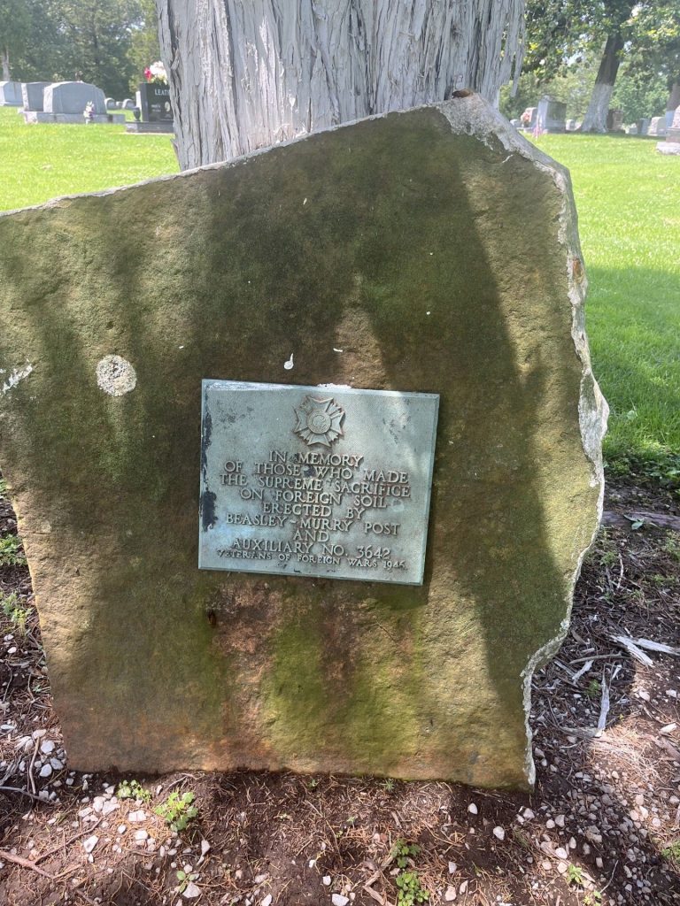 V.F.W. POST NO. 3642 SUPREME SACRIFICE WAR MEMORIAL