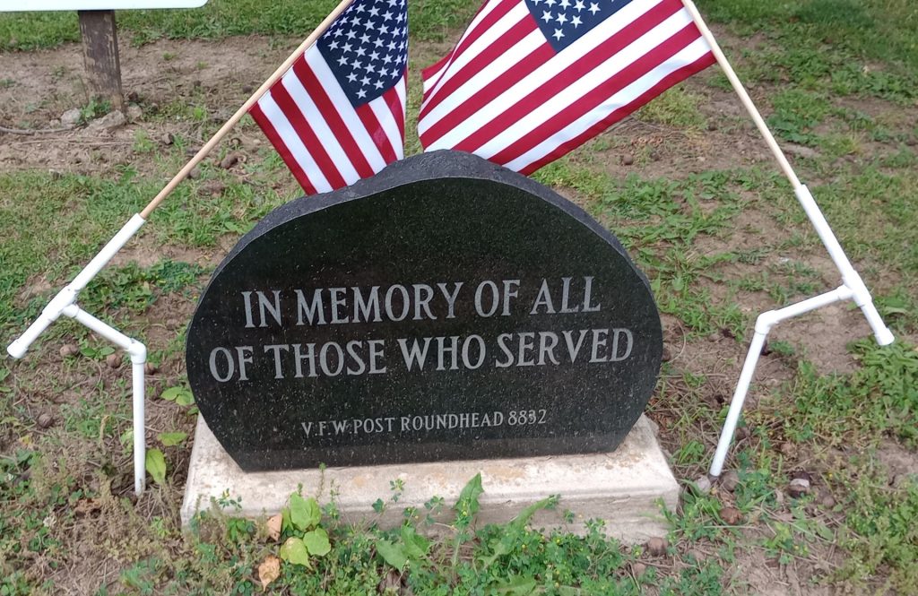 V.F.W. POST ROUNDHEAD 8832 VETERANS MEMORIAL