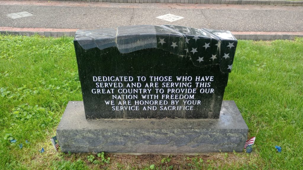 VFW POST 1060 FREEDOM ISN’T FREE VETERANS MEMORIAL BACK