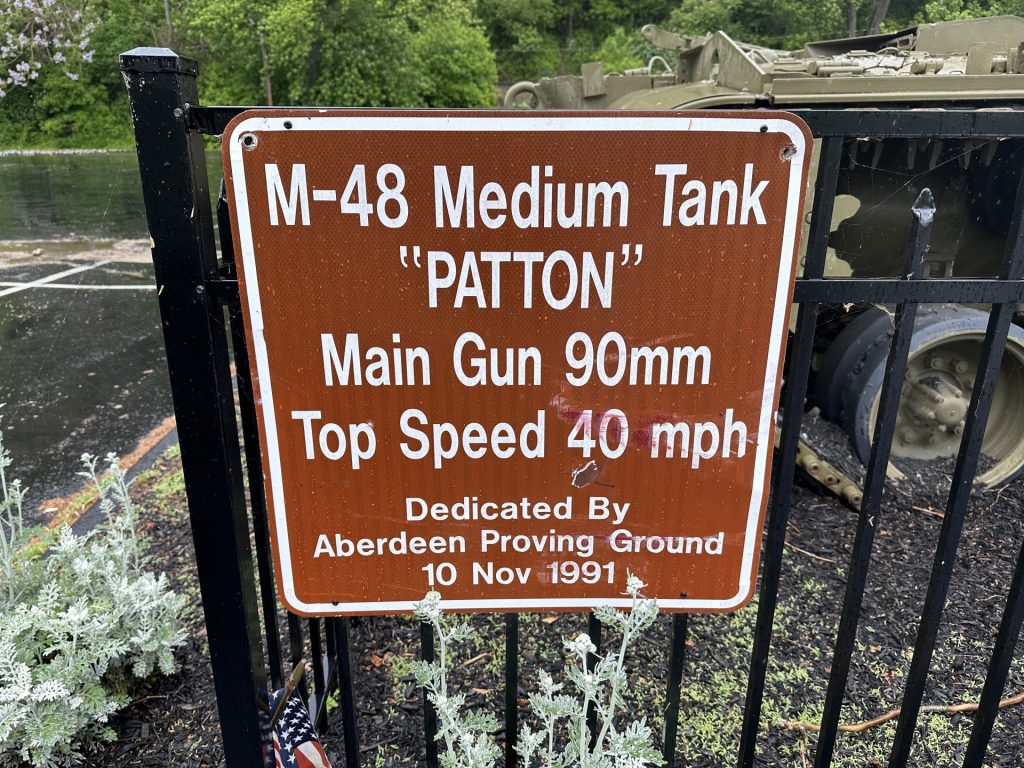 VFW POST 8185 M-48 TANK COMBAT MEDIUM MEMORIAL PLAQUE B