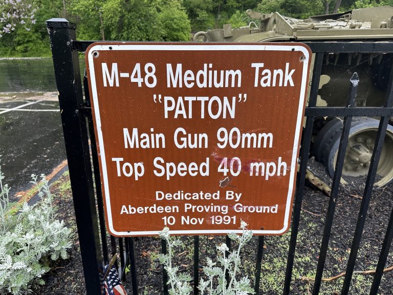 VFW POST 8185 M-48 TANK COMBAT MEDIUM MEMORIAL PLAQUE B