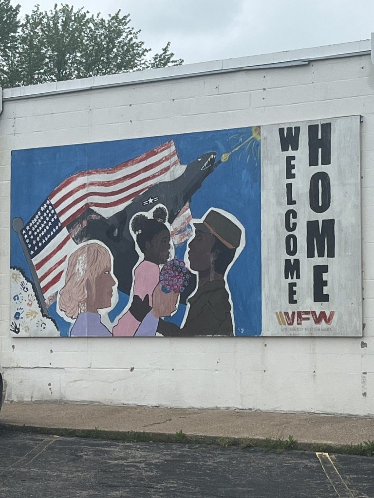 VFW WELCOME HOME WAR MEMORIAL MURAL