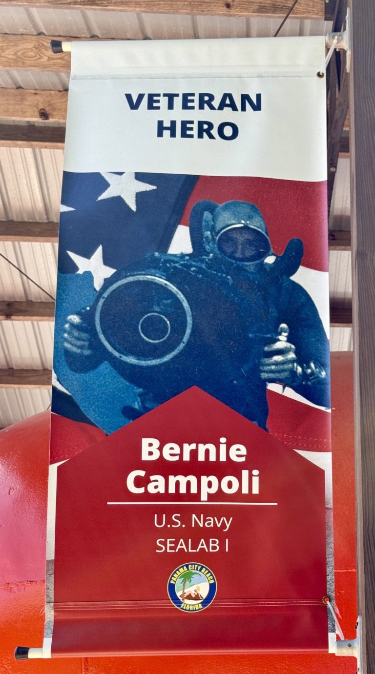 VETERAN HERO BERNIE CAMPOLI MEMORIAL BANNER