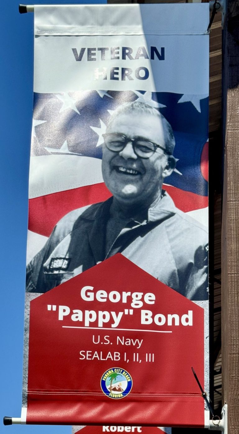 VETERAN HERO GEORGE “PAPPY” BOND MEMORIAL BANNER