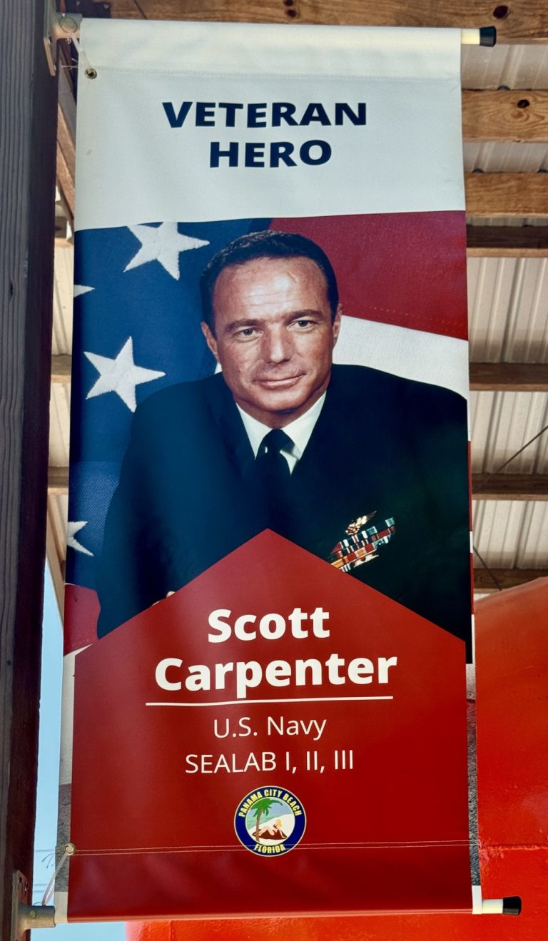 VETERAN HERO SCOTT CARPENTER MEMORIAL BANNER