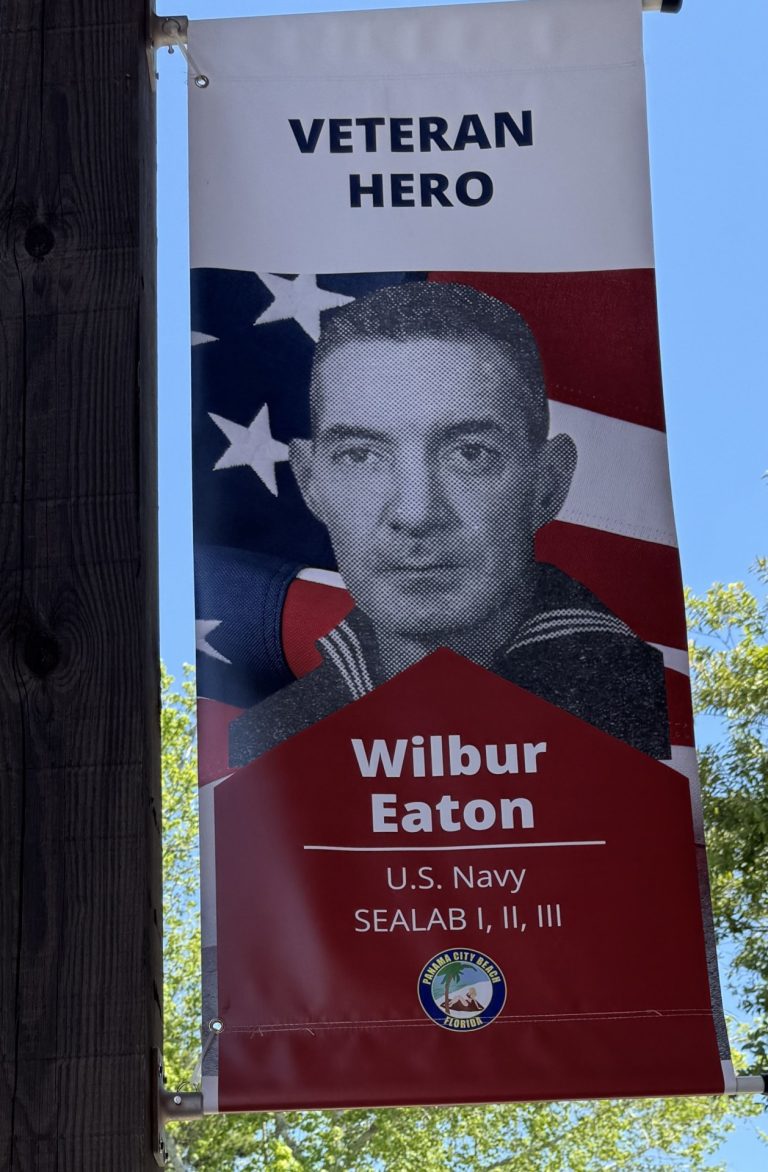 VETERAN HERO WILBUR EATON MEMORIAL BANNER