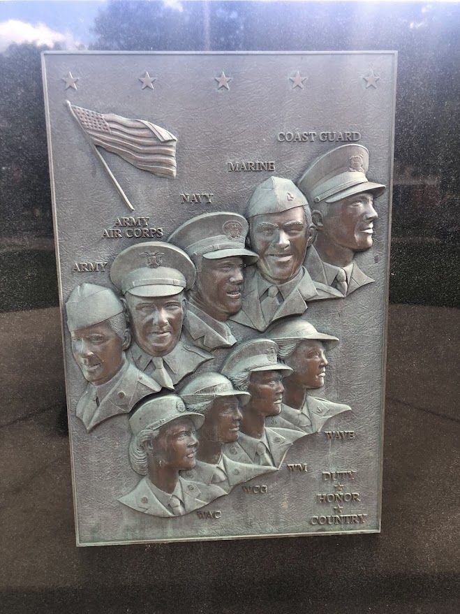 VETERAN’S MEMORIAL ROBERT E. COULTER JR. POST 1941 MEMORIAL BACK