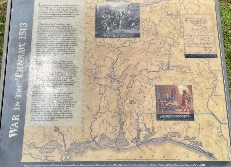 WAR IN THE TENSAW, 1813 MEMORIAL PANEL