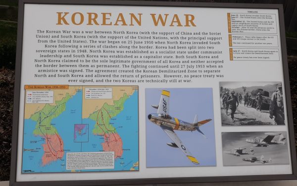 WHITEHOUSE KOREAN WAR MEMORIAL PANEL