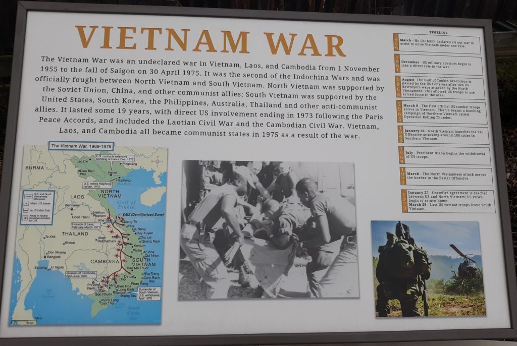 WHITEHOUSE VIETNAM WAR MEMORIAL PANEL