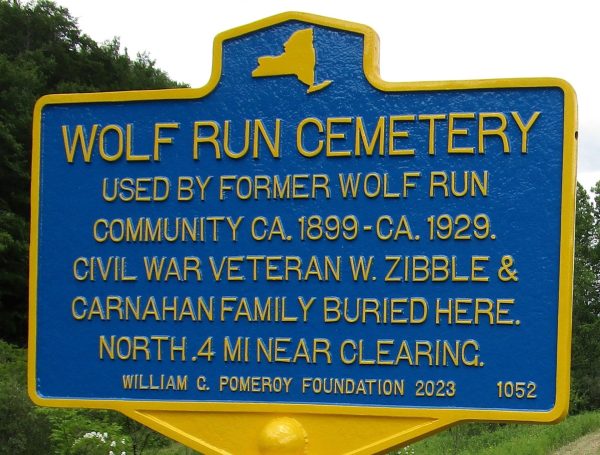 WOLF RUN CEMETERY WAR MEMORIAL MARKER