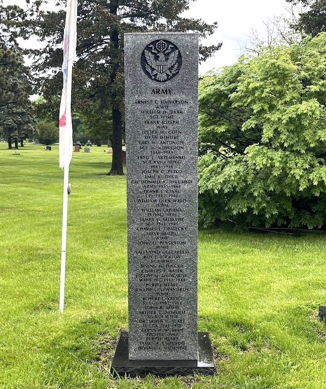 WOODLAWN CEMETERY ARMED SERVICES MEMORIAL SHAFT E