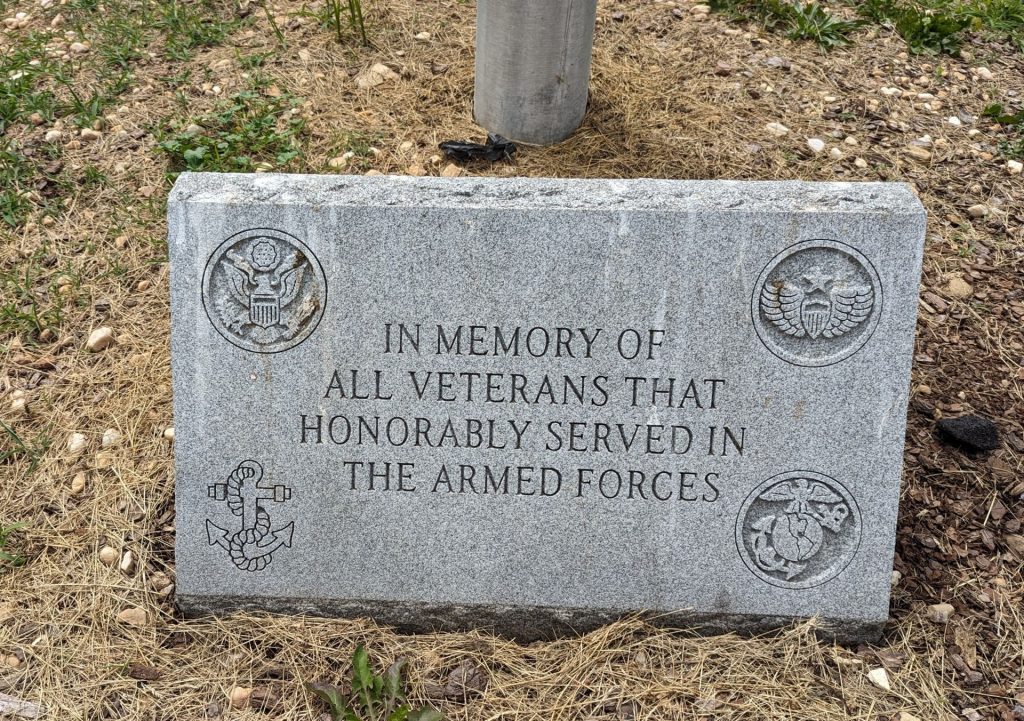 YORK ALL VETERANS MEMORIAL FLAGPOLE STONE