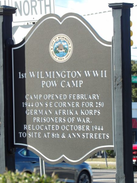 1ST WILMINGTON WWII POW CAMP MEMORIAL MARKER
