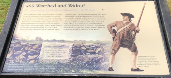 400 WATCHED AND WAITED REVOLUTIONARY WAR MEMORIAL PANEL