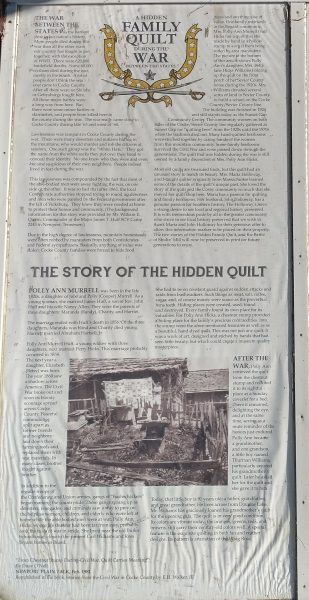 A HIDDEN FAMILY QUILT WAR MEMORIAL PANEL