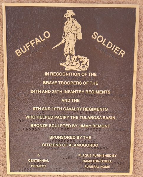ALAMOGORDO BUFFALO SOLDIER MEMORIAL PLAQUE