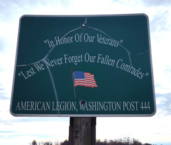 AMERICAN LEGION, WASHINGTON POST 444 VETERANS MEMORIAL PLAQUE BOTKINS
