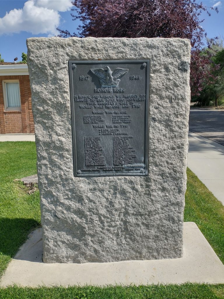 ANTIMONY WORLD WARS NO. ONE AND TWO MEMORIAL