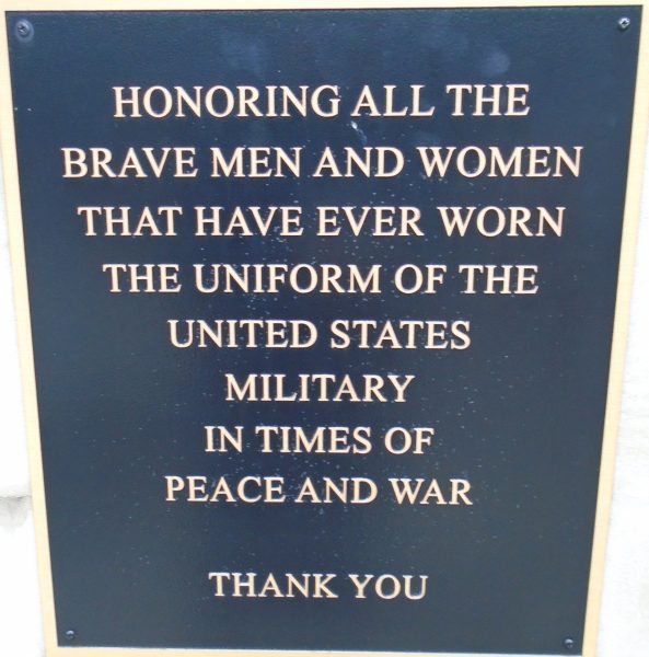 ARMS FOR PEACE THE FAMILY MEMORIAL PLAQUE B