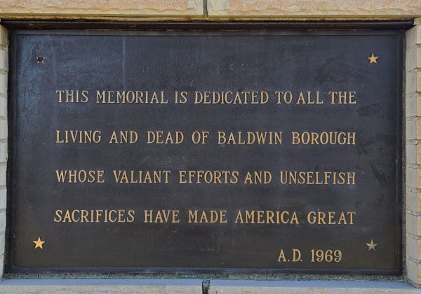 BALDWIN BOROUGH VETERANS MEMORIAL PLAQUE