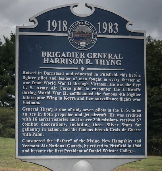 BRIGADIER GENERAL HARRISON R. THYING WAR MEMORIAL MARKER