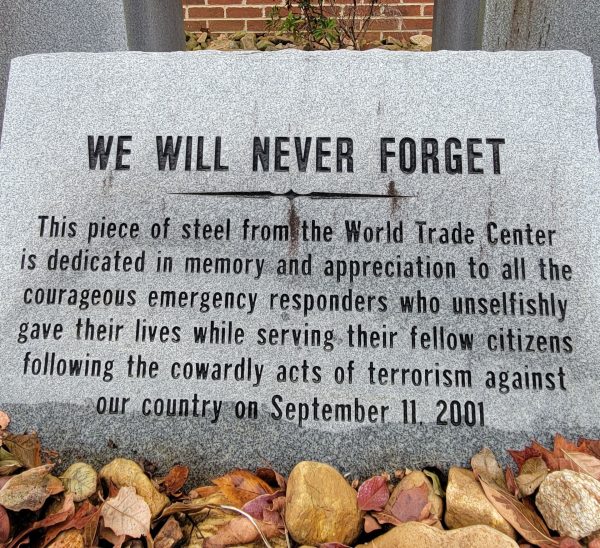 CITY OF DANVILLE SEPTEMBER 11, 2001 MEMORIAL STEEL BEAM STONE