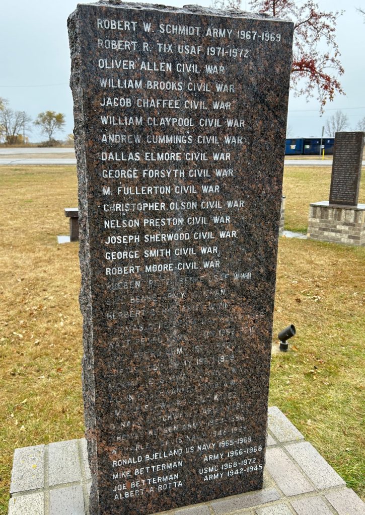 DENT ALL VETERANS MEMORIAL STONE I