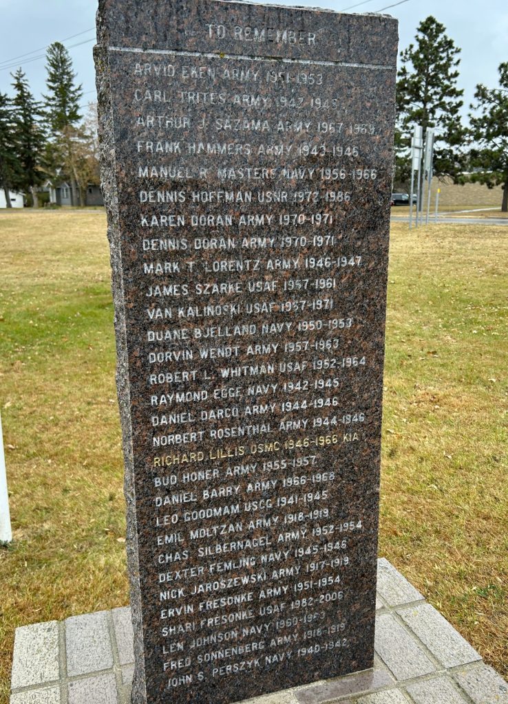 DENT ALL VETERANS MEMORIAL STONE J