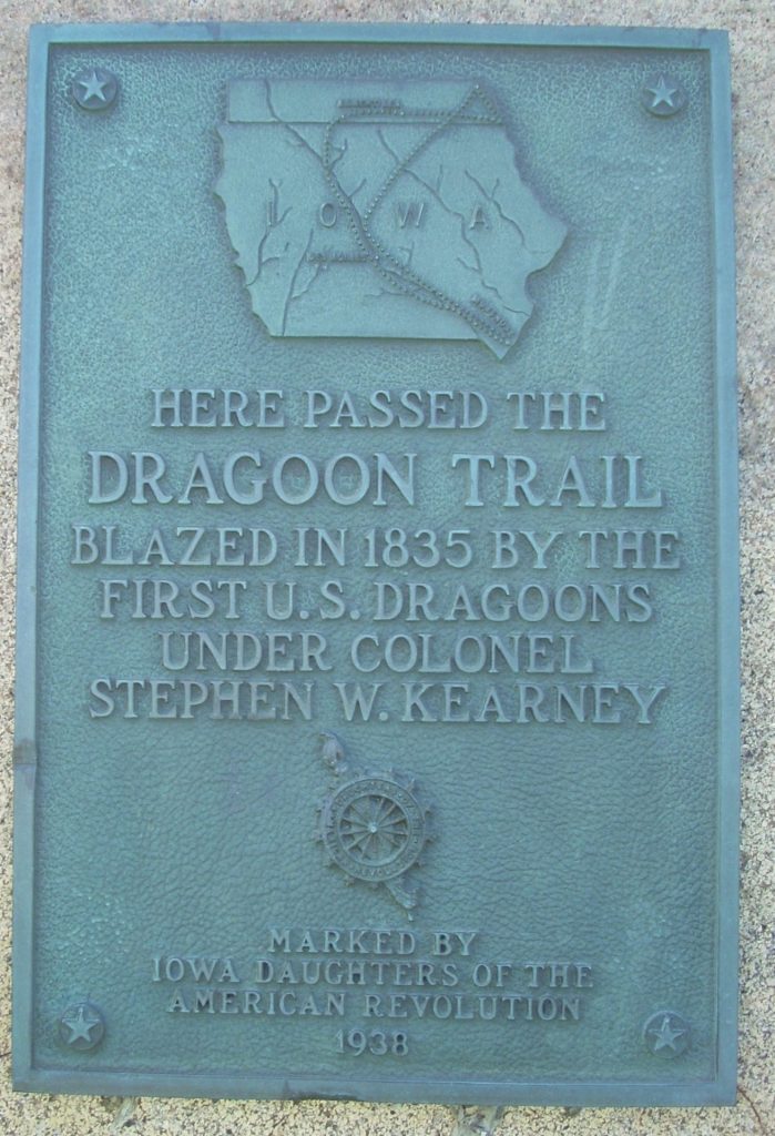 DRAGOON TRAIL MEMORIAL PLAQUE OSAGE