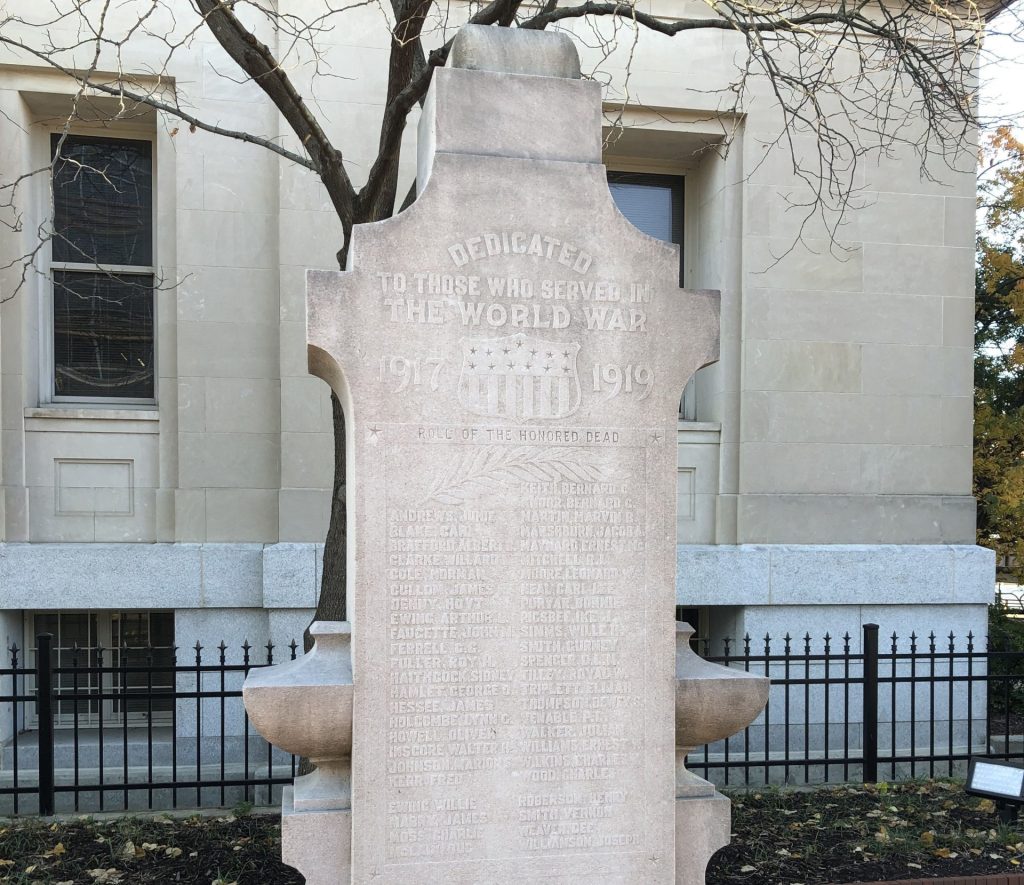 DURHAM COUNTY WORLD WAR HONOR ROLL MEMORIAL