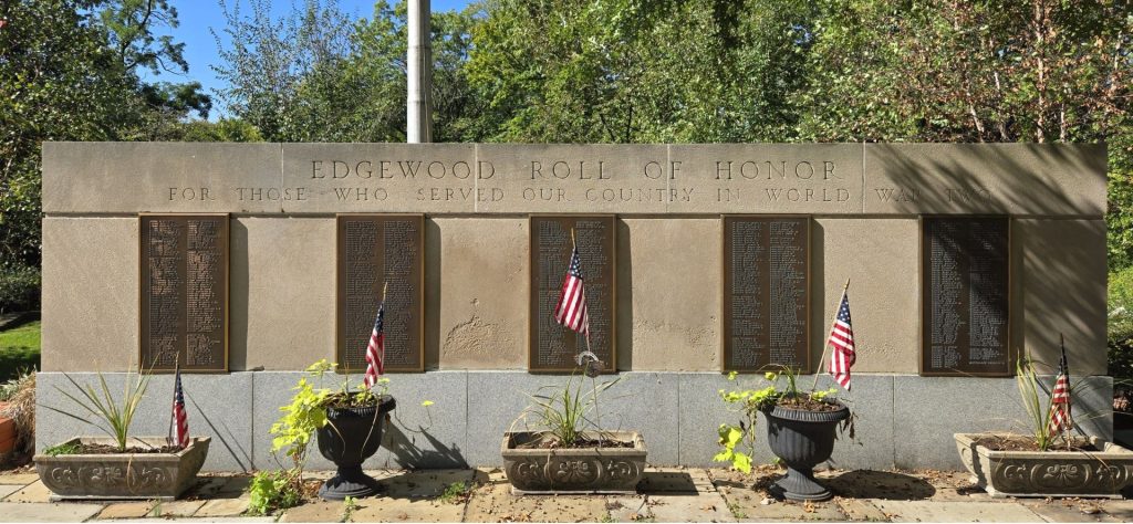 EDGEWOOD ROLL OF HONOR WORLD WAR II MEMORIAL