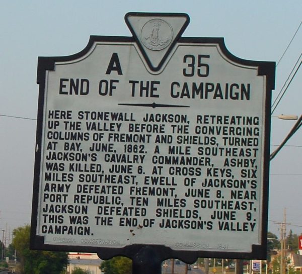 END OF CAMPAGIN WAR MEMORIAL MARKER