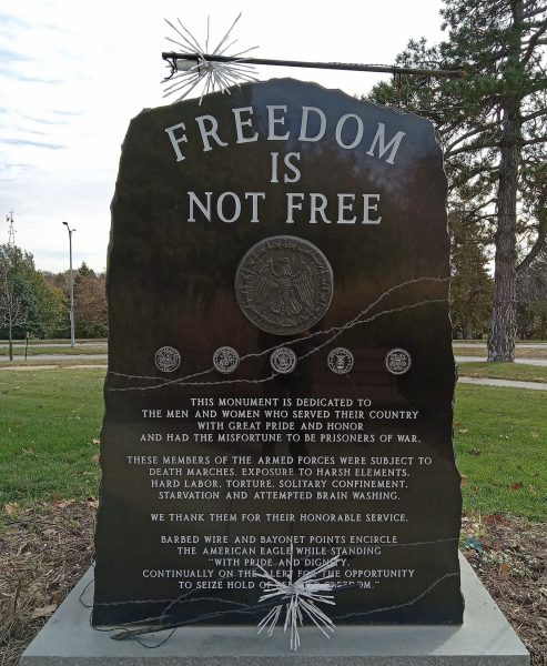 FREEDOM IS NOT FREE POW WAR MEMORIAL