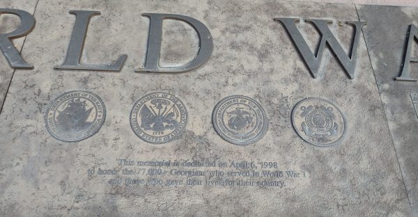 GEORGIA WORLD WAR I MEMORIAL STONE C