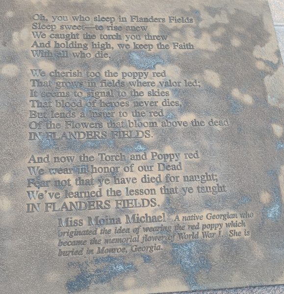 GEORGIA WORLD WAR I MEMORIAL STONE E